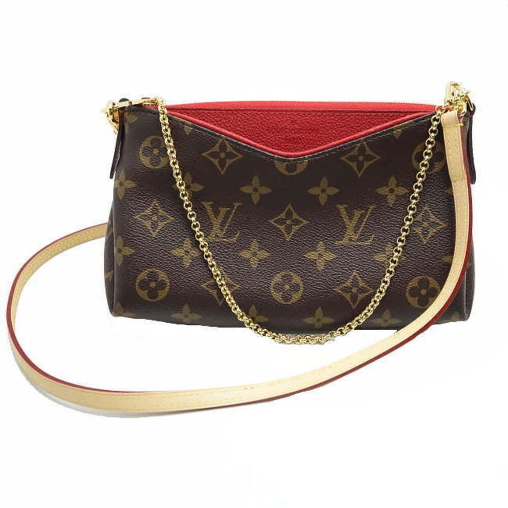 Louis Vuitton Shoulder bag Monogram Pallas Clutch Cerise Red